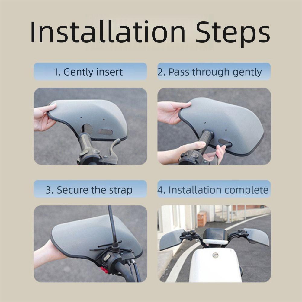 Breathable Summer Handlebar Muffs 3D Design Waterproof Sunshade Cover Easy To Install Sun Protection Hard Shell Motorcycle