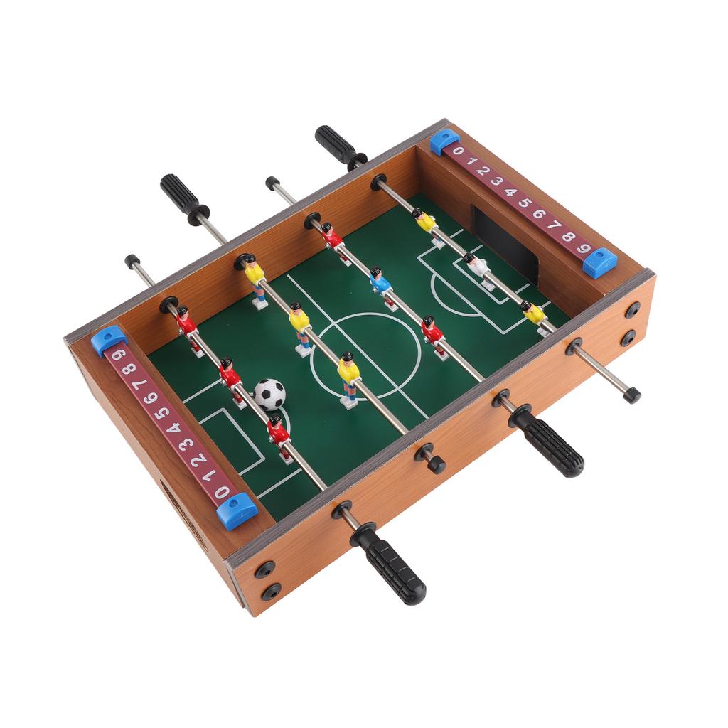 Kinder Tischfußball Spielset mit 2 Bällen Interaktiver 4-Reihen Tischfußball für Erwachsene Kinder