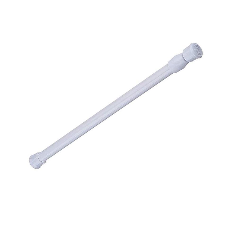 Spring Loaded Extendable Sticks Shower Curtain Rail Pole Adjustable Telescopic Pole Cupboard Wardrobe Hanging Rod No Drilling