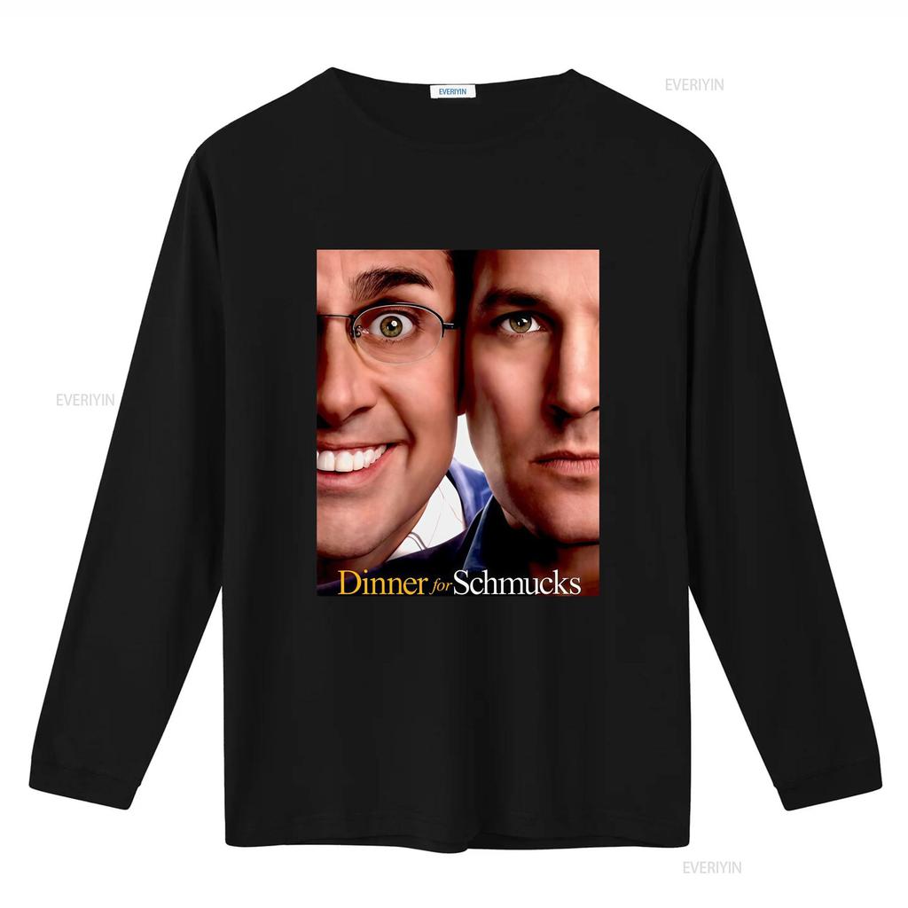 Funny Classic Comedy Dinner for Schmucks Character Print Casual T Shirt vintage Washed Top For Everyday Wear Stylish fashion