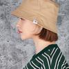 VARZAR Monogram Label Color Bucket Hat Beige