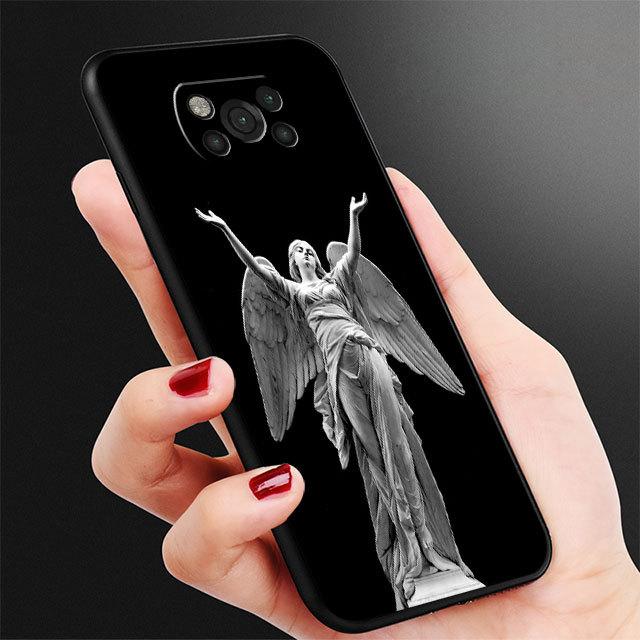 Michelangelo Statue Aesthetic Phone Case For Samsung Galaxy M52 M23 M32 5g M31 M51 M22 M30s M33 M13 M12 M62 Black Silicone Capa