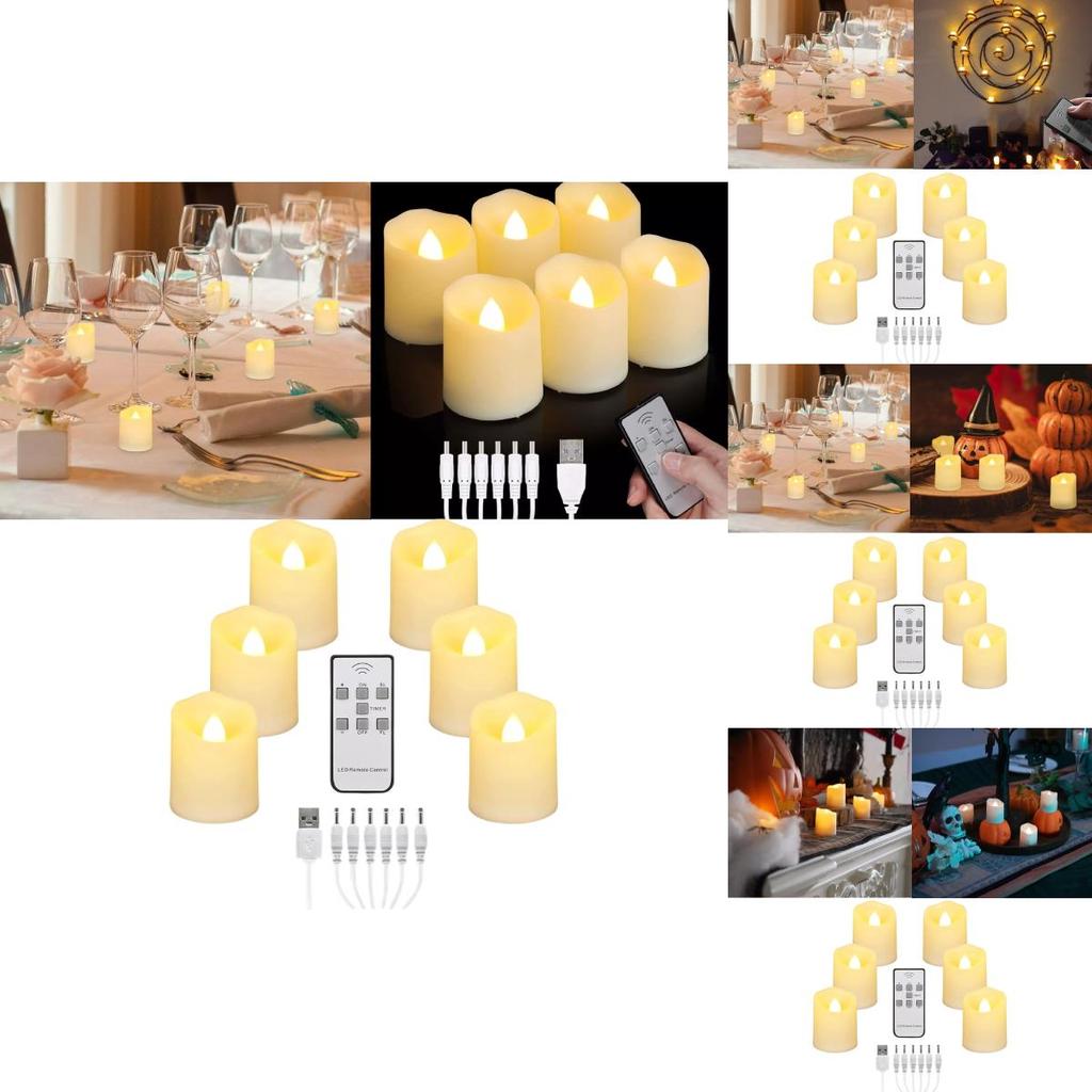 Elegant Usb Plastic Led Candle Light For Birthday Wedding Party Decoration And Timed Remote Control