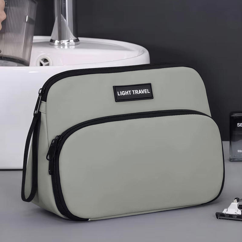 

Hanging Toiletry Bags Large Capacity Waterproof Portable Travel Necessaire Case Cosmetic Bag for Men Women Beauty Wash Pouch серый