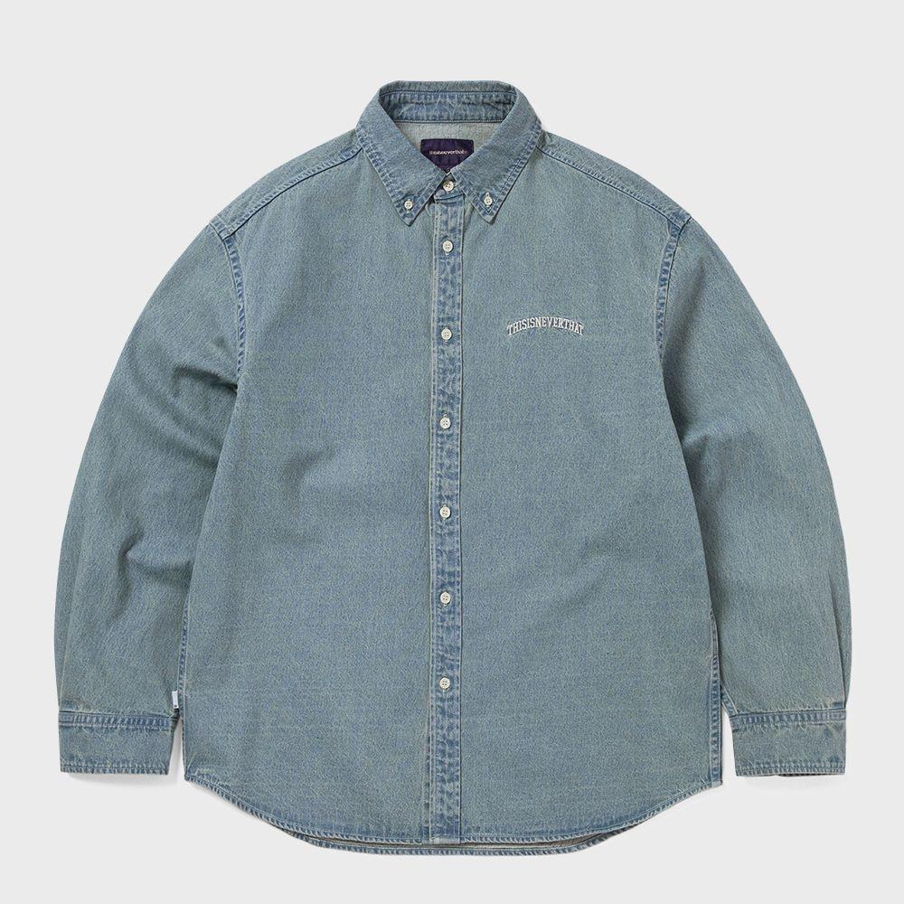 

ЭтО НикогдА Не ТаКой ОтлИчИтЕльНый Джинсовый Рубашка Выжатый Синий S