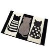 Striped Cartoon Cat Rug, Bedroom Living Room Outdoor Mat, Non-Slip Rug Home Decor Doormat Room Carpet