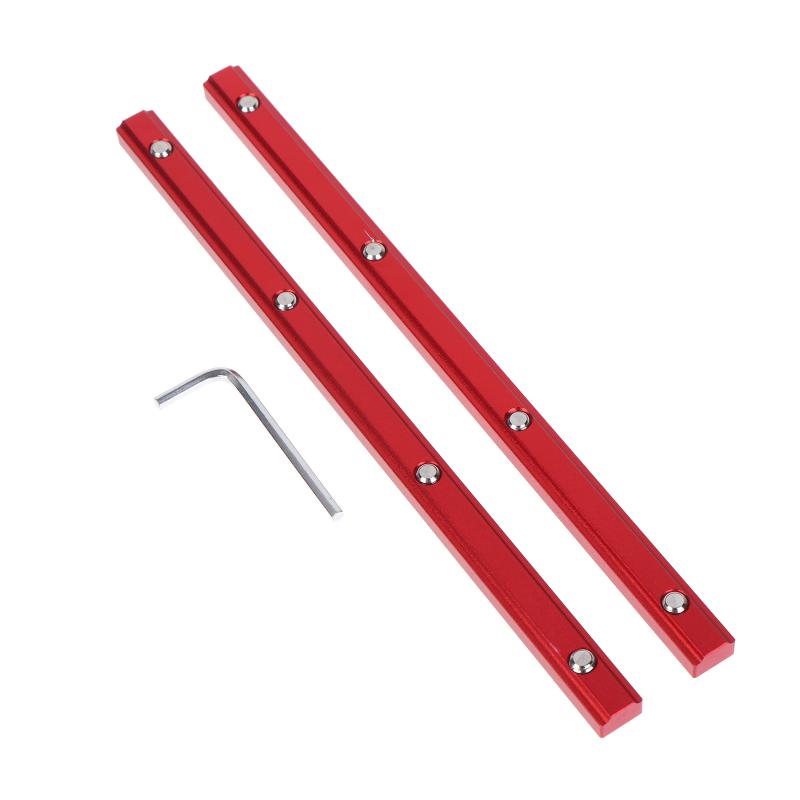 2Pcs Universal Rail Connector Kit For Woodworking Tracks & Miter Slots - Perfect For Router Tables And Table Saw Household Tool