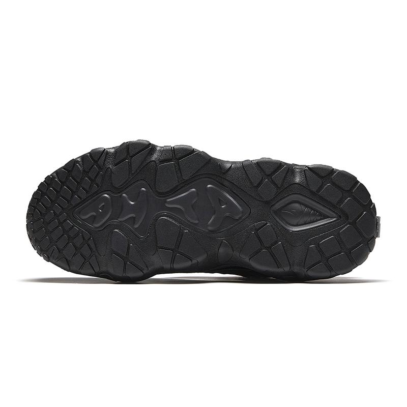 Anta Starry Comfort Fleece Non-Slip Wear-Resistant Warm Low-Top Dad Shoes Men sneaker Silver Black 912448902-4