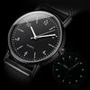 Modische leuchtende Uhr Damen-Kleber-Netzarmband Quarz-Uhr Damen-Uhr Nischen-Damen-Uhr