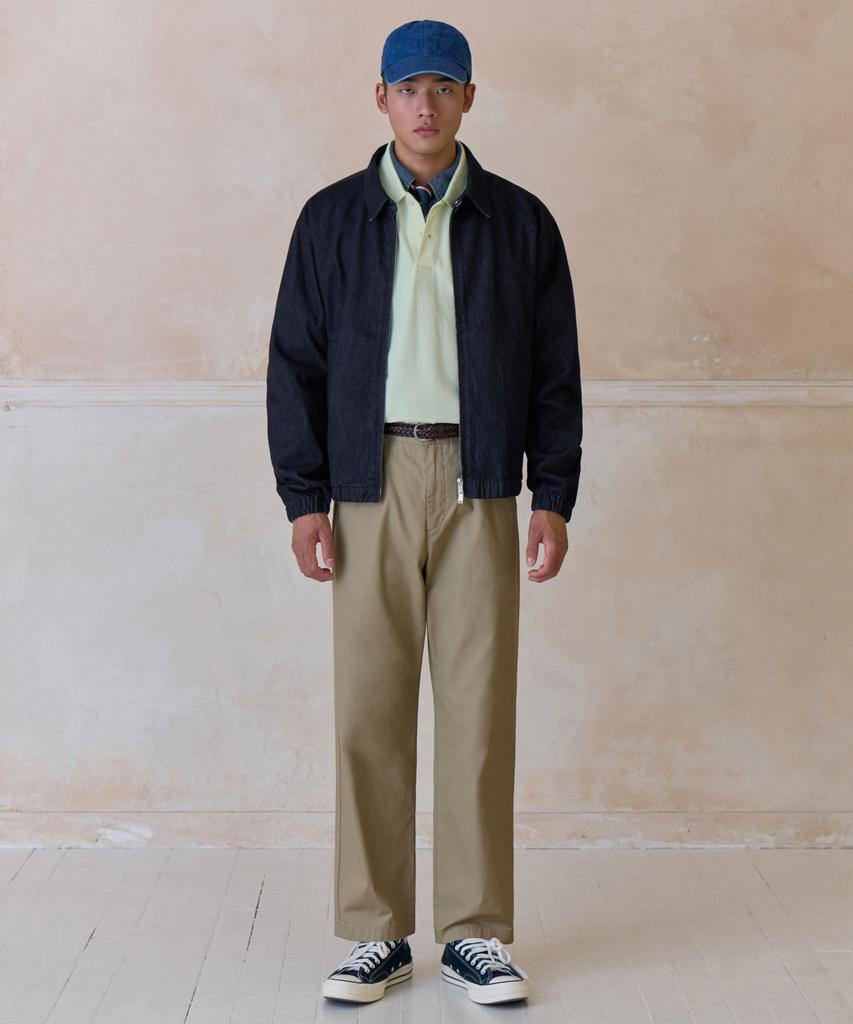 Musinsa Standard [City Workers] Tapered Cotton Pants [Beige]