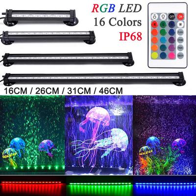 16CM 26CM 31CM 46CM 5050 RGB Lampă cu bule de aer Telecomandă LED pentru acvariu Lumină pentru acvariu