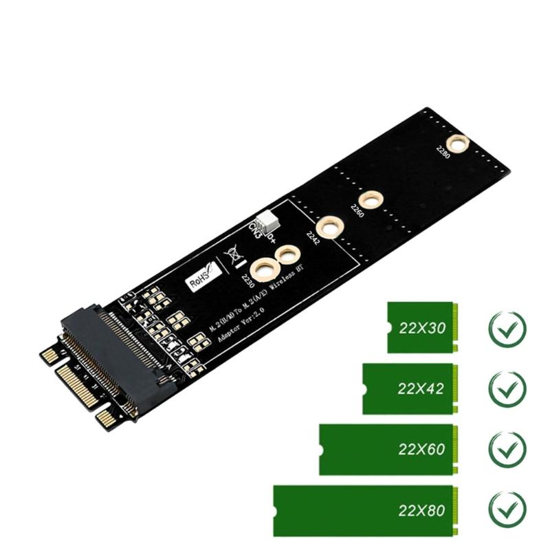 M.2 Key B+M Interfaces Converters Card Supporting PCIe Data Channels Easy Installation
