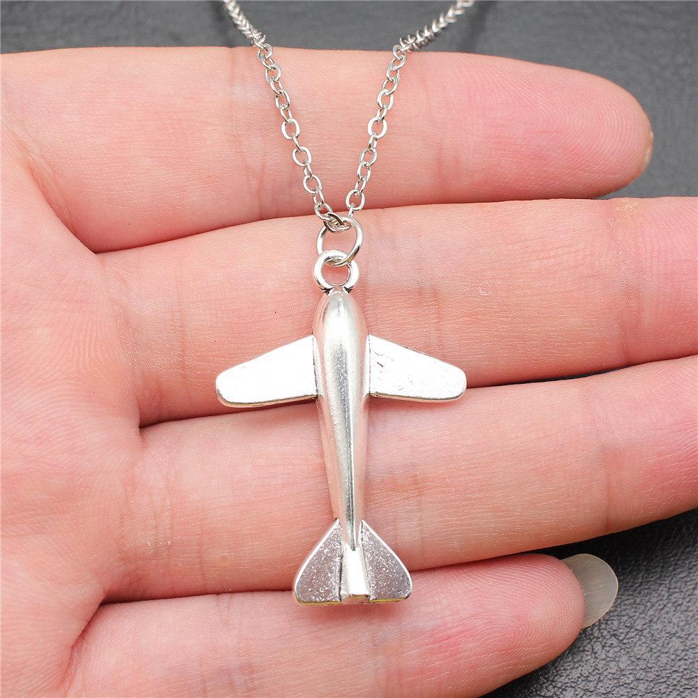 Halskette am Hals 43cm Kette Raumfahrt Reise Kinderschmuck Materialien QN066