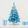 Mini Blue Tabletop Christmas Tree - 45/60cm Decorative Holiday Accent 2025