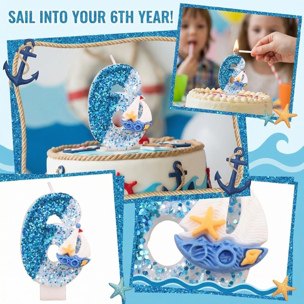 Fashion Cartoon Creative Birthday Candles Party Digital Candles