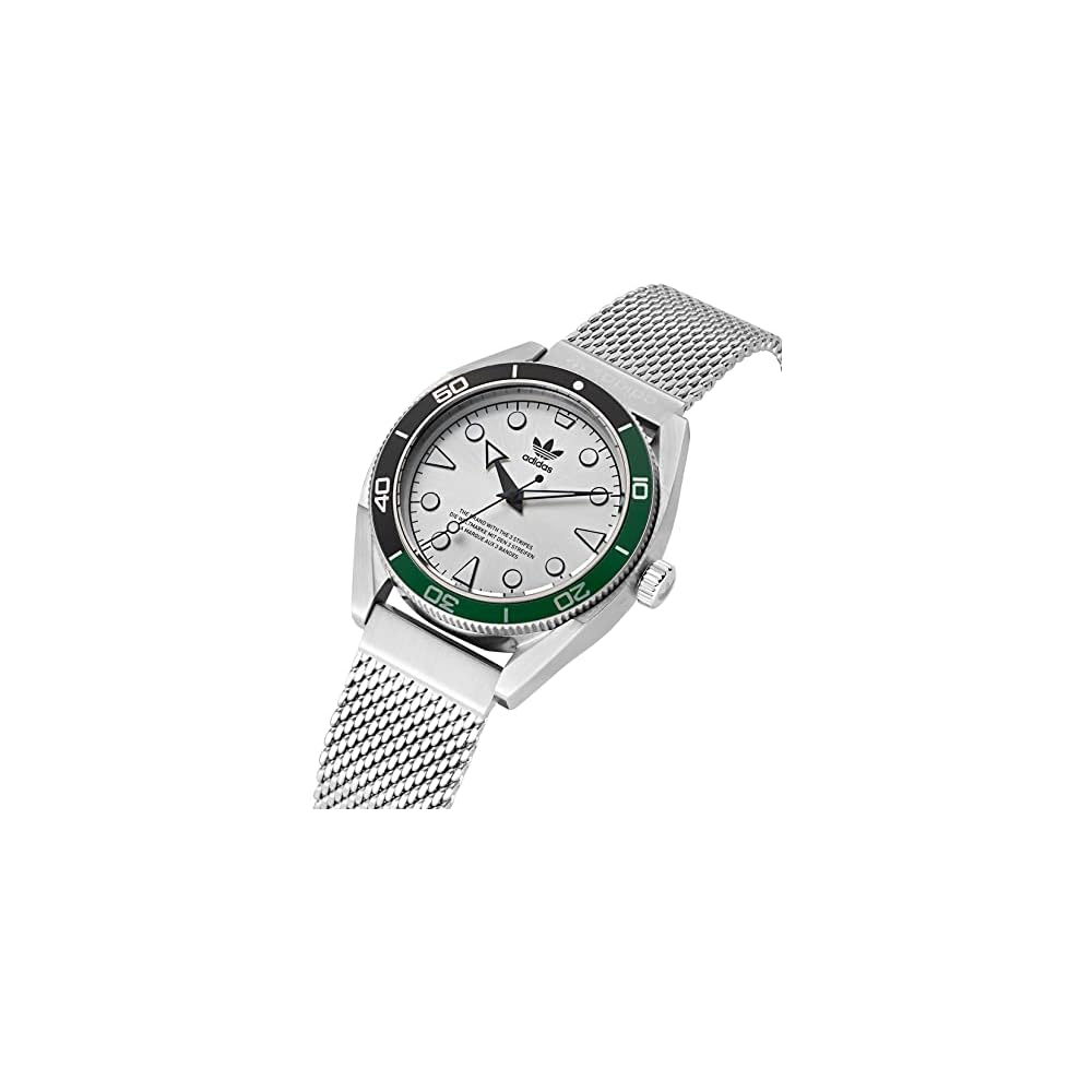 Adidas Originals AOFH22503 Men's Fashion Watch Quartz 10 ATM Water Resistant Mineral Glass Silver Dial