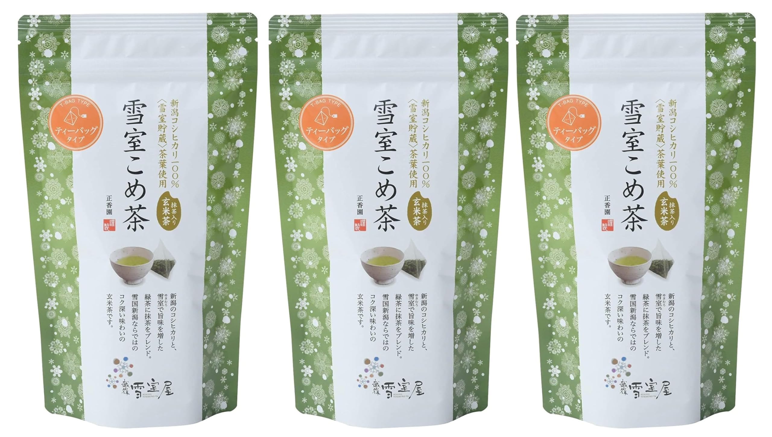 

Echigo Yukimuroya Seikoen Yukimuro Komecha чайные пакетики 30г х 3 пакетика