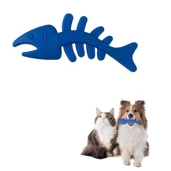 Gumová hračka pro psy Yousheng TPR na broušení zubů Design rybích kostí Odolná proti kousnutí odolná proti kousnutí, elastická žvýkací kost pro psy