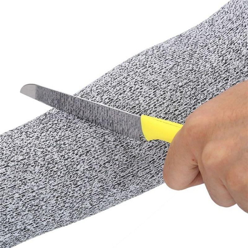 Agujero para el pulgar 5 HPPE Resistente al corte Manga para el brazo a Prueba de mordeduras Antiabrasión Protector de seguridad Manga para el brazo 15/20/25/30/35/40/45cm