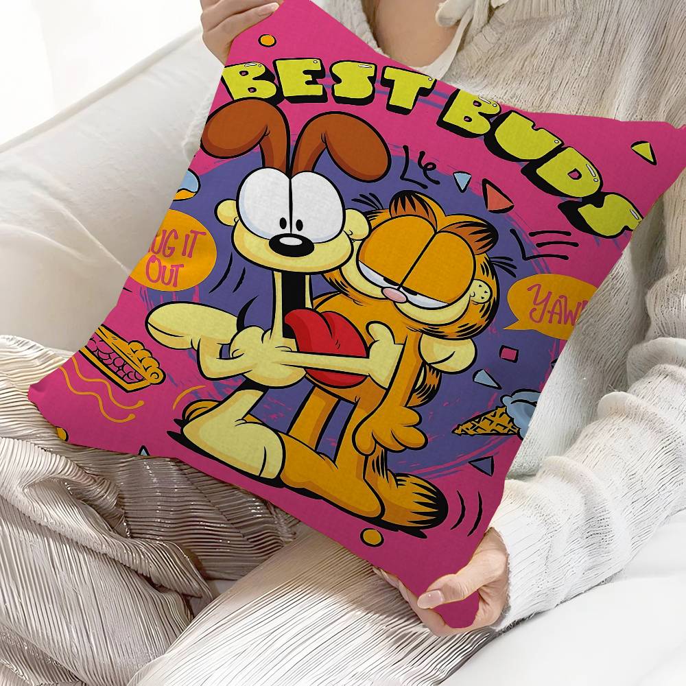 

Anime Cute Cartoon G-GarfieldS Maple Design Cushion Cover Happy Autumn Harvest Decor Holiday Decorati Pillow Cover 30cmx30cm