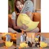 New Soft Plush Shark Chicken Stuffed Toy Doll Funny Sharky Chick Toy