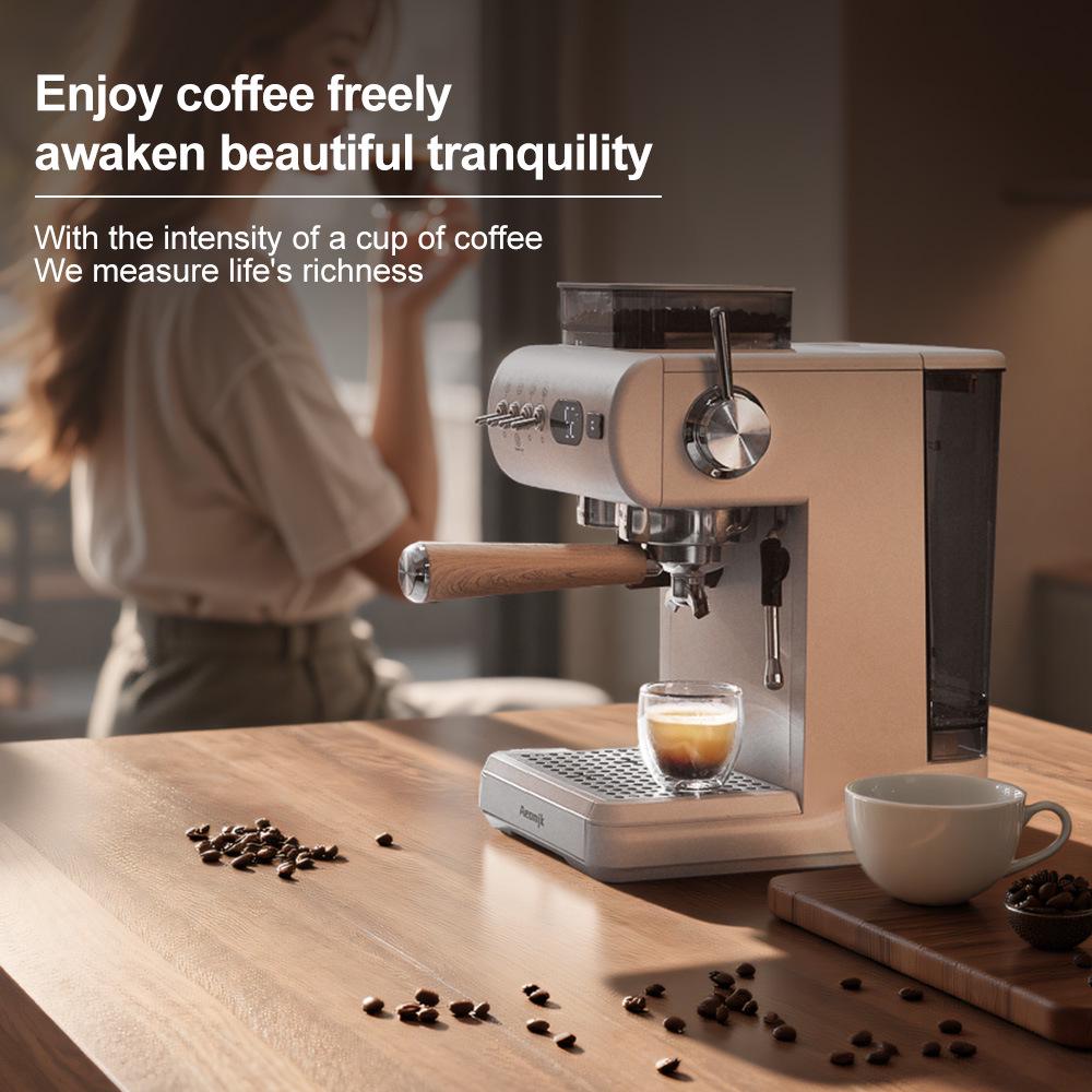 Aeomjk Aimo Ke EU Standard Italian Semi-Automatic Coffee Machine with Integrated Cold Brew and Milk Frother