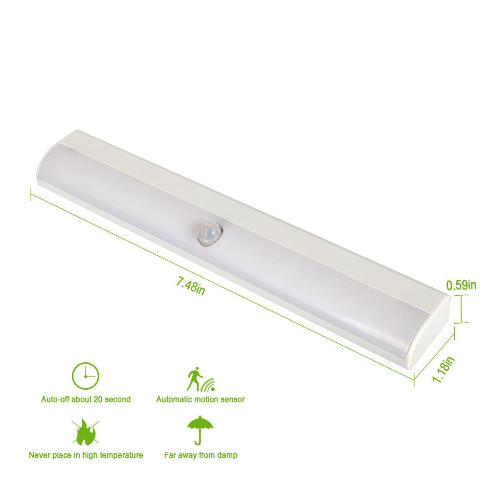 Motion Sensor Light High Brightness LED Light Control Sensor Cabinet Wardrobe Lamp for Bedroom White Light