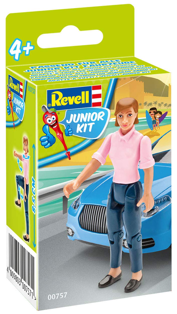 

German Revell Junior Kit Series Female Figure Color Coded Plastic Model 00757 (Revell) 1/20