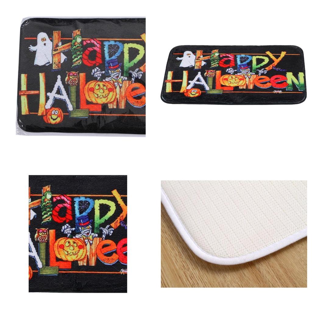Stylish Halloween Floor Rug Rectangular Anti Slip Ground Mat Ideal For Home And Room
