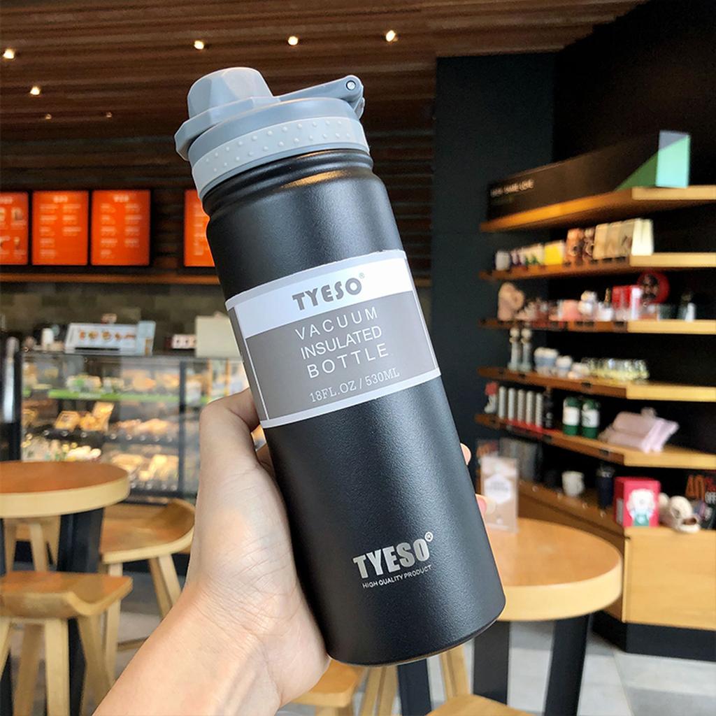 Tyeso 530ML 750ML Borraccia Termica Acciaio Inossidabile Tazza da Caffè Termos Isolato Sport Viaggio Tazza Termica per PALESTRA