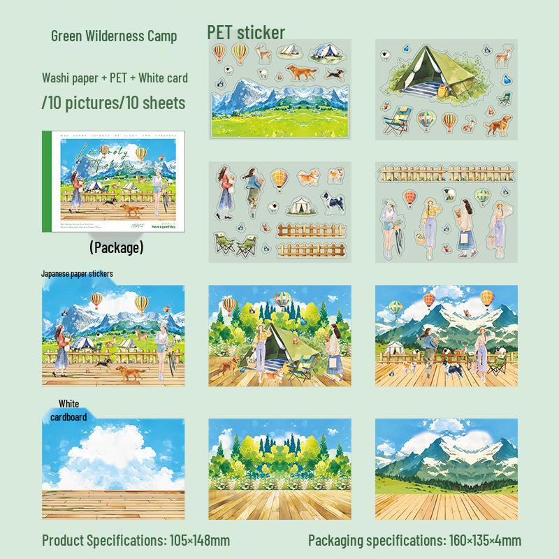 Beautiful Day Scenery Sticker Book: Holiday Journal Series