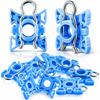 GoaMotors 3509416 Window Regulators Sliding Pivot, 10PCS Sliding Jaw Window Regulator with Clips Fit for Volvo 740 960 S60 S80 S90 XC70 XC90