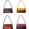 Underarm Baotou Layer Leather Countercolor Handbag Retro Simple Baguette Bag Retro Women's Bag