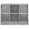 Vidaxl Cabinet, Concrete Grey, 102X37X75.5 Cm, Wood-Based Material