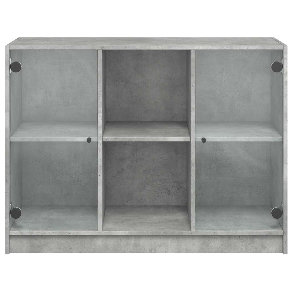 Vidaxl Cabinet, Concrete Grey, 102X37X75.5 Cm, Wood-Based Material