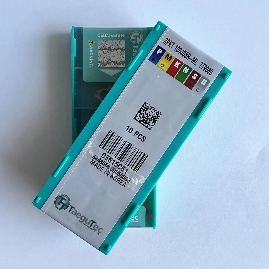 TaeguTec / 3PKT100408R-ML TT9080 /Original Genuine CNC Alloy Blade 10 PCS