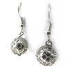 Les Trésors De Lily [N0241] - Silver 'Marble' Earrings (10 Mm)