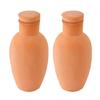 Two Piece Ceramic Plant Watering System Meditative Structure for Healthy Growth