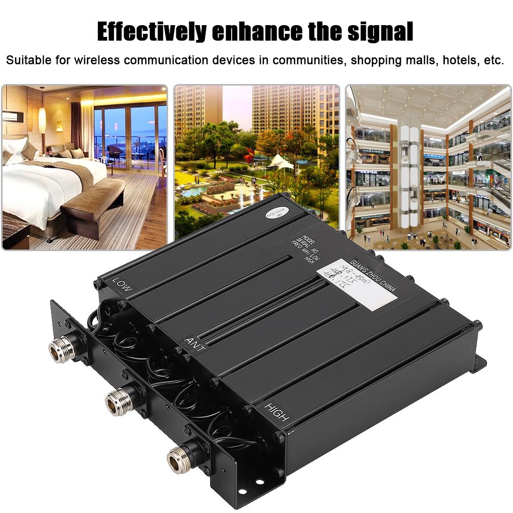 50W 6 Cavity UHF Portable Duplexer with Multiple Stop Band Filters (TX: 456.175 RX: 466.175)