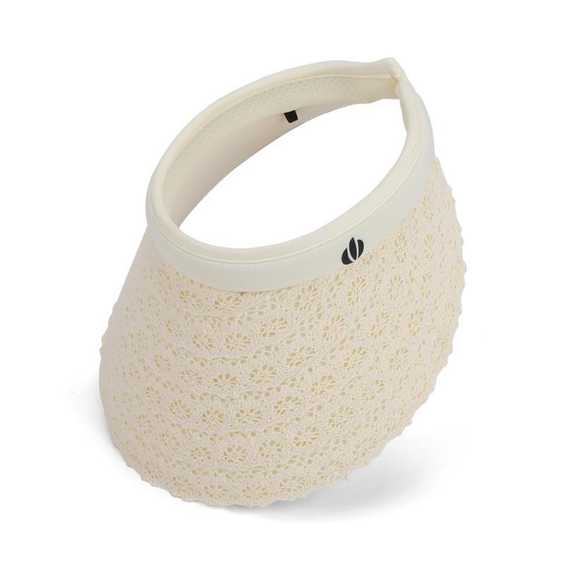 

Летняя кружевная шляпа от солнца с широкими полями из дышащего полиэстера для женщин для отдыха на открытом воздухе на пляже бежевый