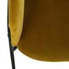 "Siron" Armchair In Atmosphera Velvet - Mustard