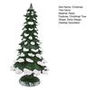 15/20/25CM Mini Christmas Tree Ornament Miniature Snow Xmas Tree Resin Statue Figurine Home Office Holiday Party Decoration