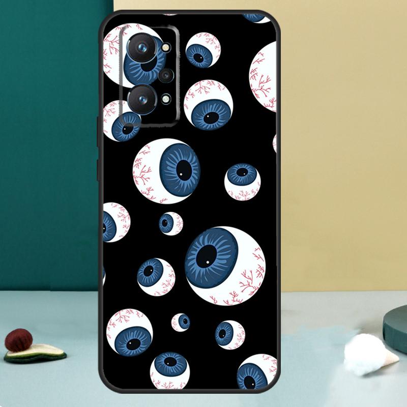 Crazy Eyeball Pattern For Realme GT 6T 5 6 GT 7 Pro C67 C75 C61 C55 C53 C51 C21Y C25S 10 11 12 13 14 Pro Plus Case