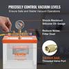 2 Gallon Vacuum Chamber, Upgraded Multipurpose Acrylic Vacuum Degassing Chamber, Transparent Vacuum Chamber, for Resin Degassing, Silica Gel