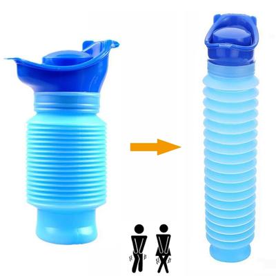 1set Urinal Car Urinal Bucket Outdoor Standing Urine Emergency Travel Portable Reusable Shrinkable Camping Toilet Urine Leak