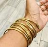 European and American multi-layer metal jewelry simple personalized chain bracelet bohemian fashion multi-layer stacked bracelet set
