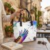 Watercolor Eagle Print Tote Bag Casual Large Capacity Handbag for Daily Use