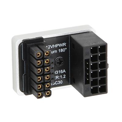 Złącze PCIe GPU 600W 12V HPWR 16P do 16P Męskie na Żeńskie 180 Stopni Płytka Adaptera Zasilania GPU dla