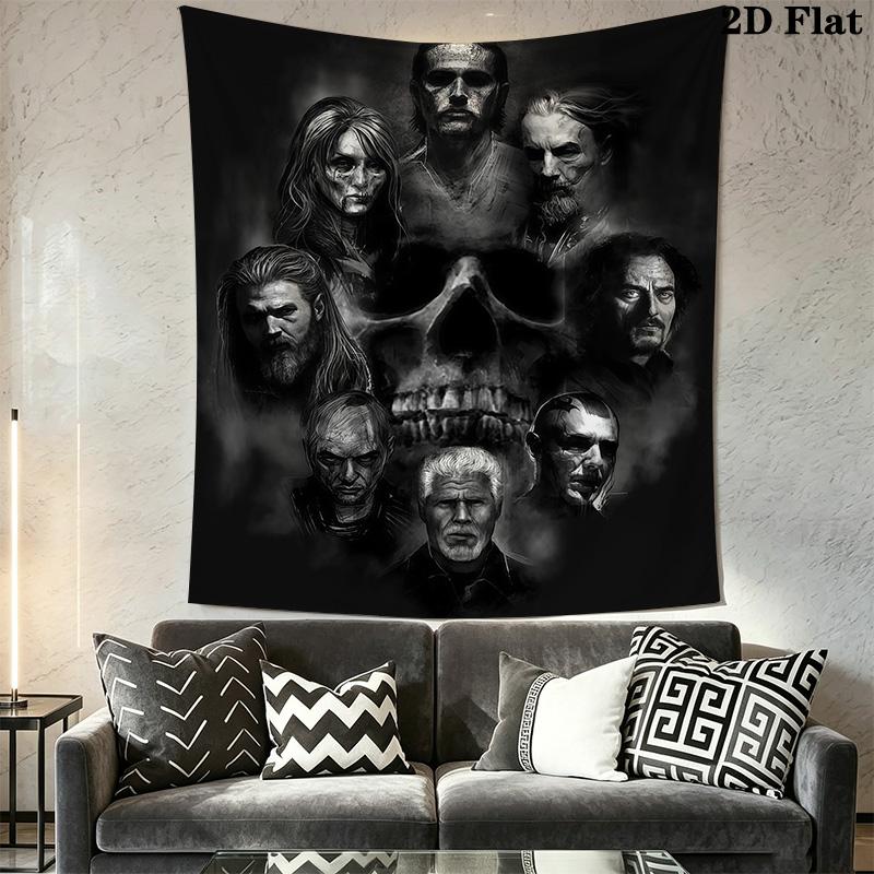 Anarchy Band Wall Tapestry Tapestry Wallmounted Fashion Print Background Wall Hanging Cloth Work Of Art Homestay Soft Decoration Tapestry