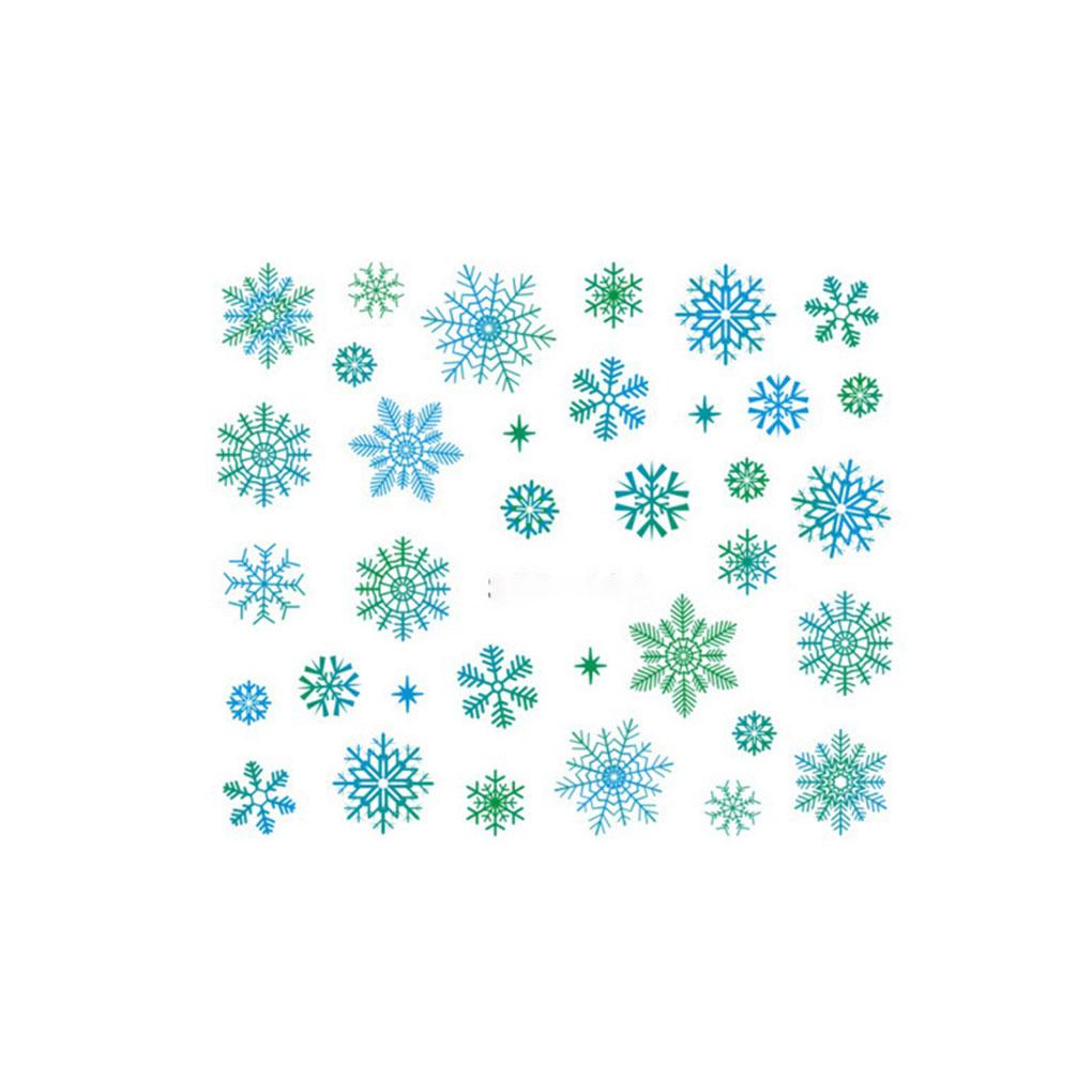 

Christmas Snowflakes Stickers Flower Wraps Art Decals Tatoos Party Manicure Tool